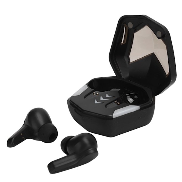 MD188 Bluetooth Gaming Earphone TWS Hodetelefoner Støydemping med Fargerik Pustende LysSvart