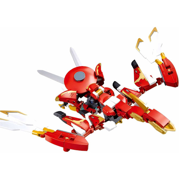Mini Superhjälteserie med minifigurer, Battle Titan Undying Bird Warrior Actionfigurer Byggset för barn, Presentidé för pojkar (239 delar)