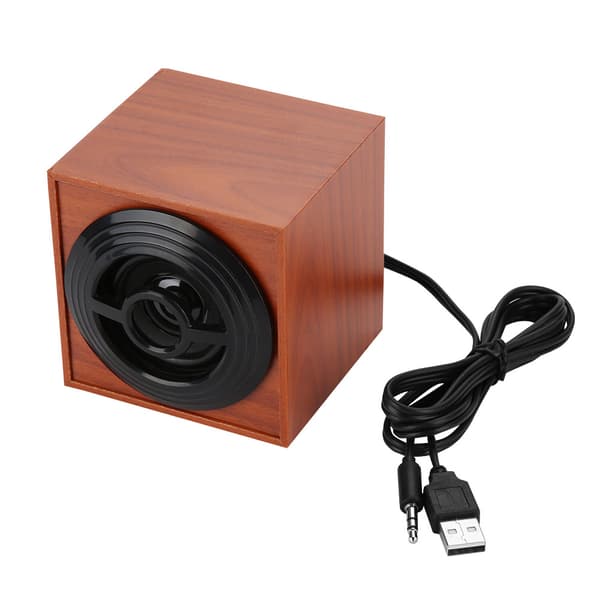 M9 Træ USB Mini Højttaler Bærbar Træ Desktop Computer Højttaler PC Subwoofer