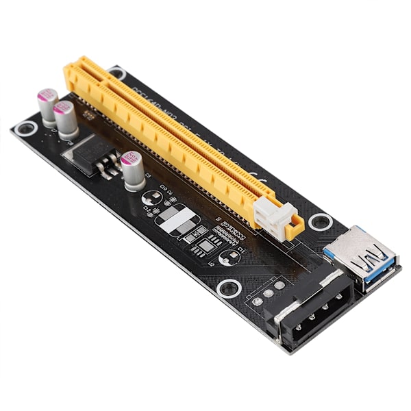 60cm PCI-E 1X til 16X  Extender Riser Card Adapter PCI-E USB3.0 Adapter for Bitcoin Mining