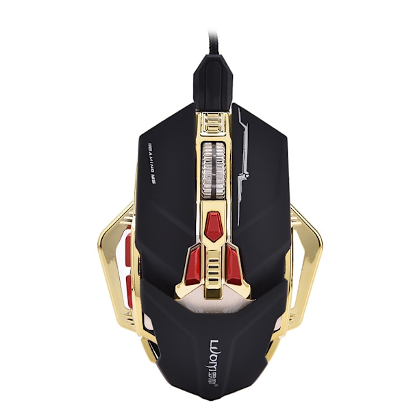 LUOM LM-x6 3200 DPI USB kablet 8 programmerbare knapper Gaming Mouse Mice Sort