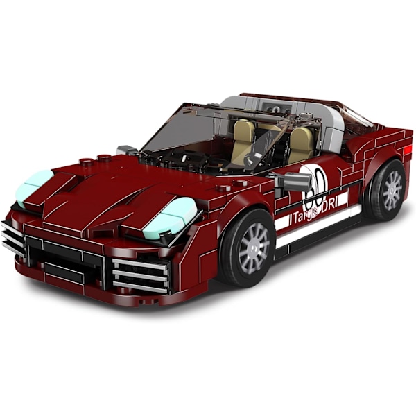 Modellbilsatser med displayfodral. 362 PCS Open-Top bil leksaksbyggsatser för vuxna män tonåringar barn, Motorsport samlarobjekt modellbilar byggleksak