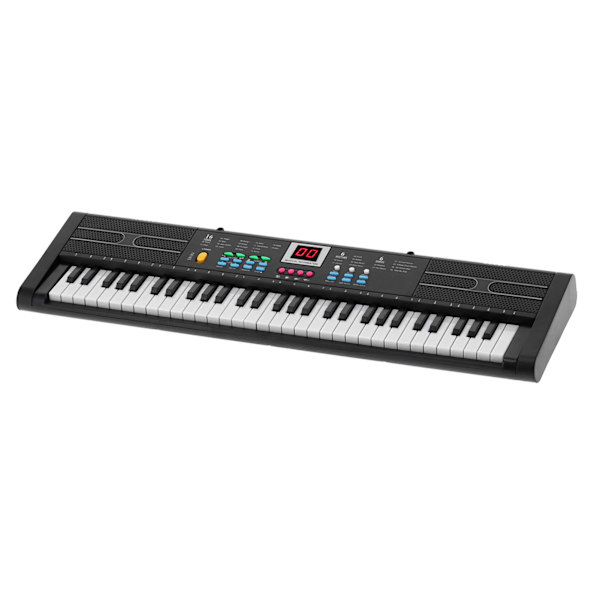 Keyboard Piano 61 Tangenter Instrument Elektrisk med USB Mikrofon for Barn Nybegynner MQ6187