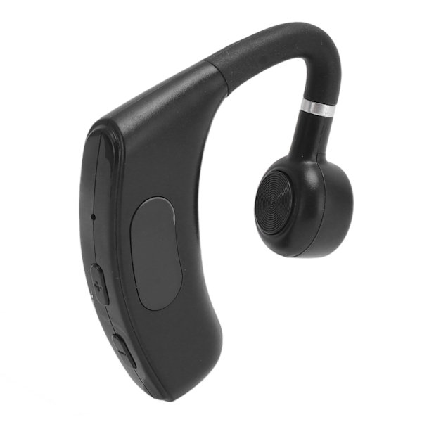 Enkelt øre Bluetooth-headset BT 5.4 støjreduktion lang standbytid 180 graders trådløs øretelefon med digitalt display sort