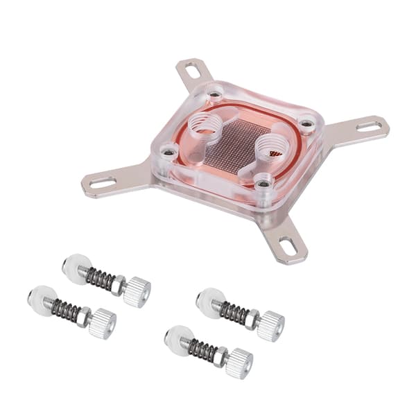 Dator CPU Akryl Vattenkylningsblock Vattenblock Kopparbas För INTEL (Transparent)