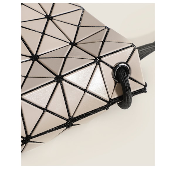Geometrisk diamantgitter skuldertaske tofu taske crossbody lille taske kvinde blødt læder