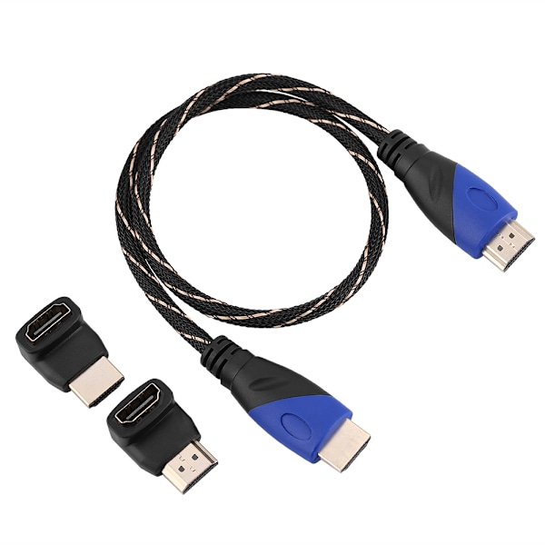 Nopea punottu HDMI HD 1080p uros-uros äänikaapeli kullatut liittimet 0,5 m
