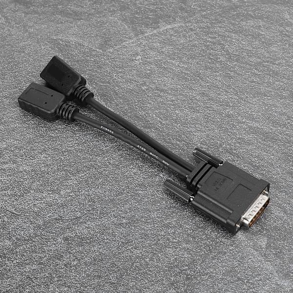 Guldpläterad konverteringslinje DMS 59-stifts till HDMI Dual Display-kabelomkopplare Splitter för PC Laptop D0508