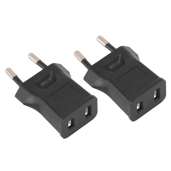 2 stk.  til NEMA 1‑15R strømadapter Professionel rejseadapteradapter til bordlampe Højttaler LCD-skærm Printer 100‑