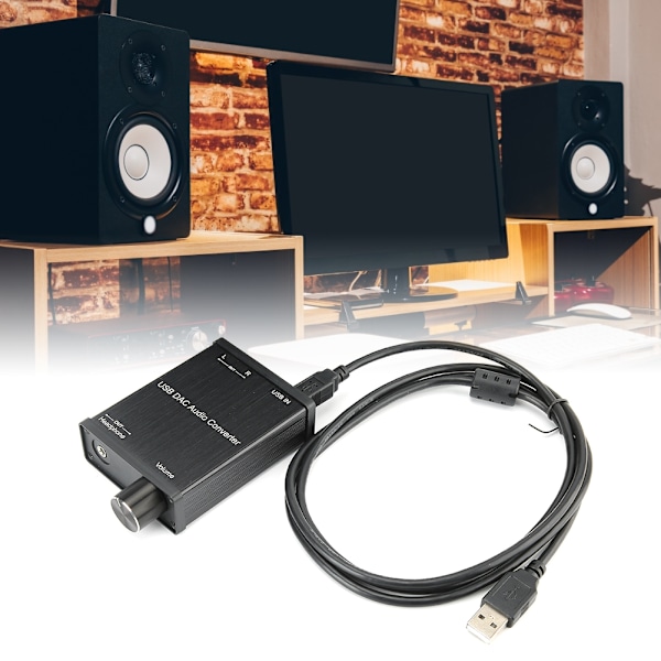 GV-022 USB-lydkort Plug and Play DAC-lydkonverteradapter for Windows/Mac OS X/PS4