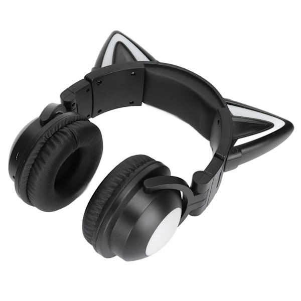 Katteøre Bluetooth-headset Stereo-headset med mikrofon LED Søde katte-headset til piger Børn