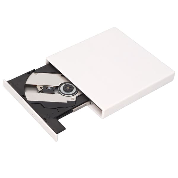 Ekstern diskstasjon USB Ultra tynn bærbar ekstern DVD CDRW-stasjon egnet for bærbare datamaskiner