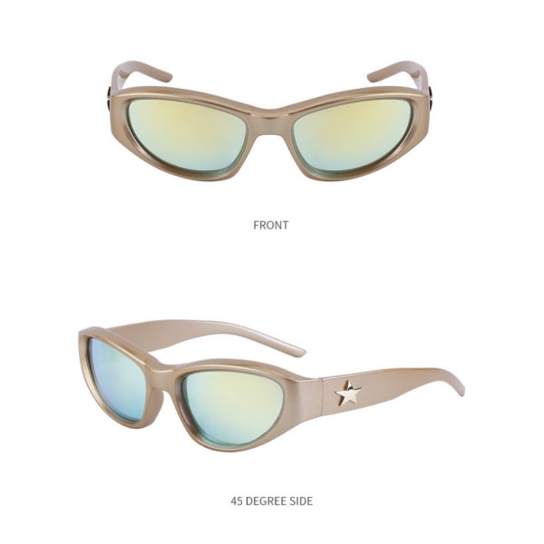 Polariserede Cat Eye-solbriller til kvinder, 100 % UV-beskyttelse retro smalle spidse solbriller til kvinder