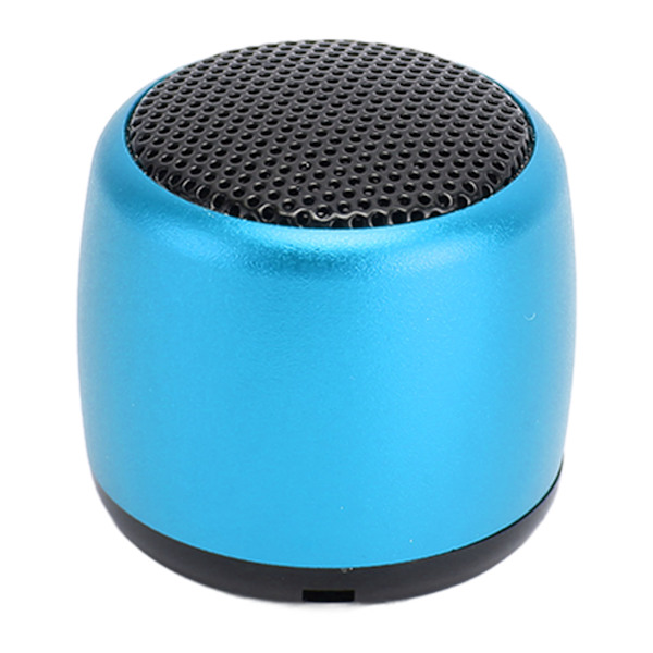 Mini Bluetooth-kaiutin, raskas subwoofer, USB-ladattava, metalli, kannettava langaton kaiutin puhelimeen, tablet-tietokoneeseen, sininen