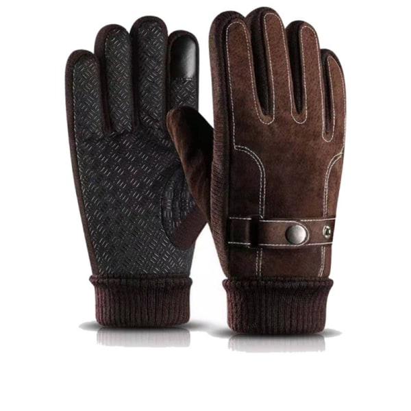 Mens Leather Gloves,Men Driving Gloves,Touchscreen Warm Winter Gloves for Gift