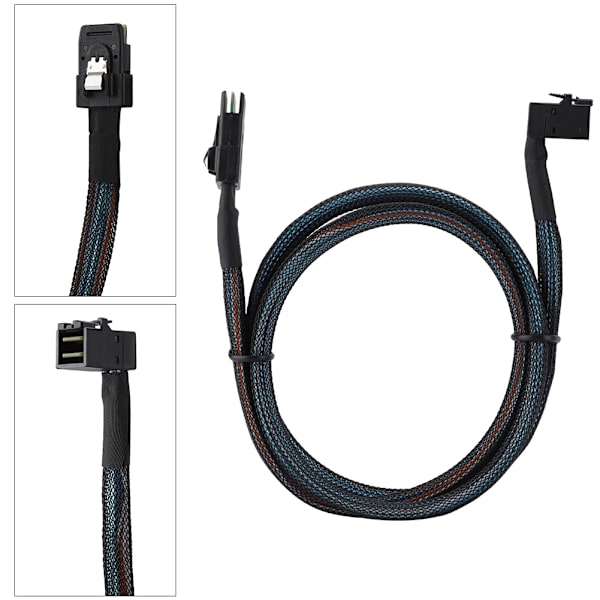 Cabledeconn HD SFF-8643 TIL SFF-8087 Mini SAS Server Dataoverføringskabel 0,8M