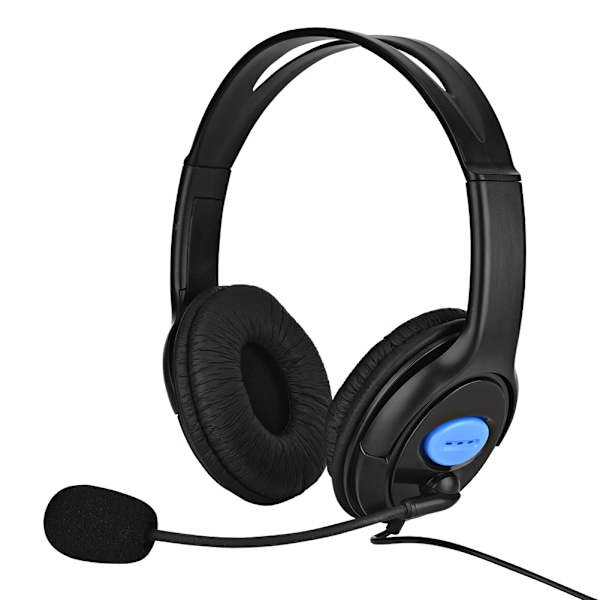 Trådbundet spelheadset 3,5 mm med mikrofon för PS4 / PSP / iPad / PC / smartphone