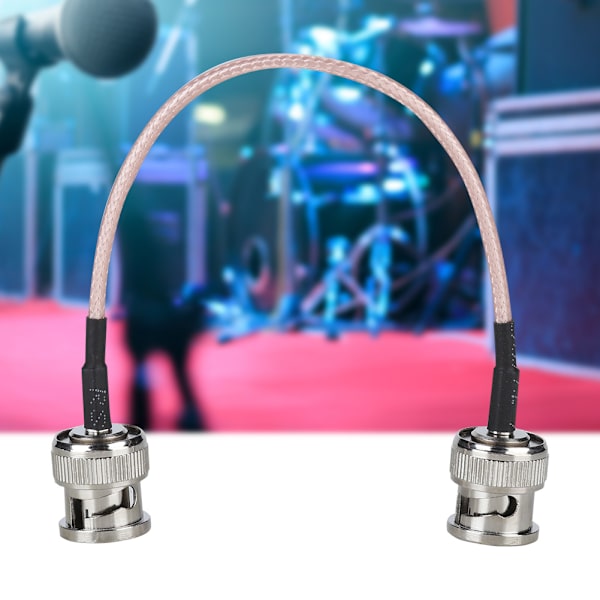 1 st BNC-hane till BNC-hane adapterkabelkontaktkonverter för radioantenn 14 cm