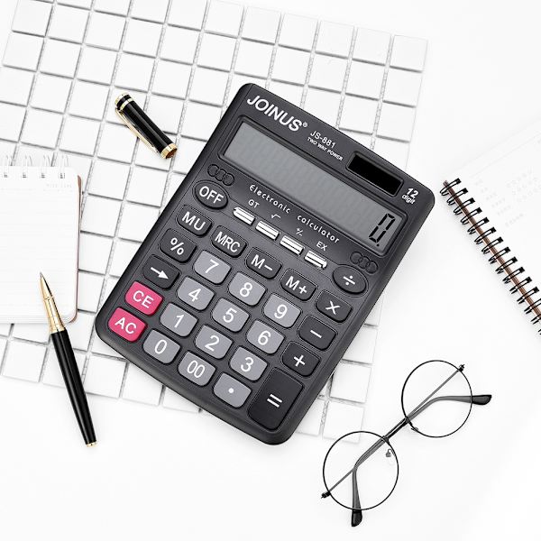 JS-881 Bærbar grunnleggende kalkulator elektronisk kalkulator for studentkontor