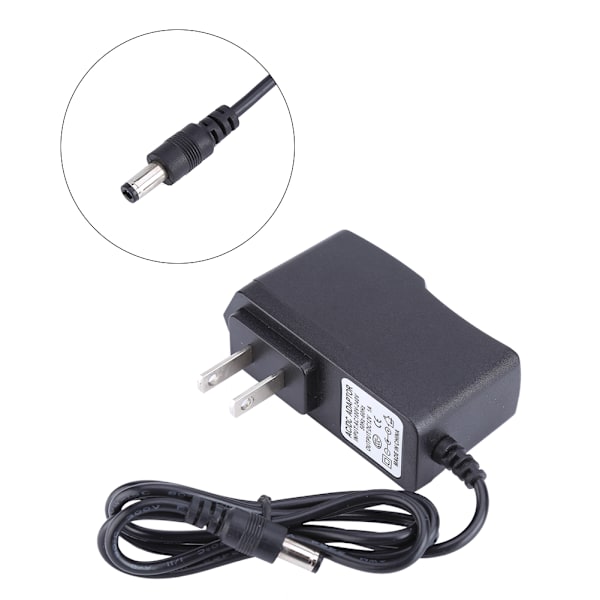 12V 1A 5,5mm Strømadapter Oplader