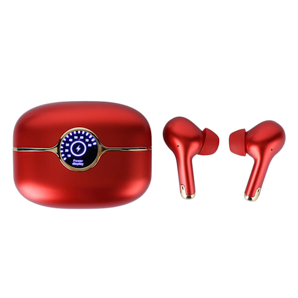 Q1 Trådløse Bluetooth-hodetelefoner med displayetui Ekte trådløse stereoøreplugger Bærbart HiFi Bluetooth-headset
