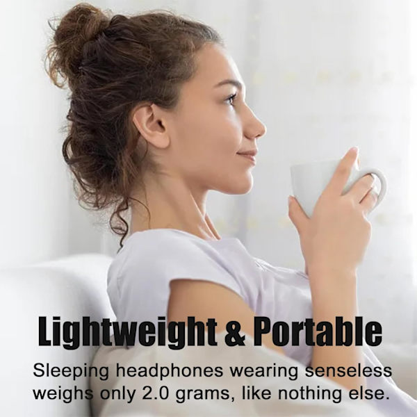 Uni睡眠用ワイヤレスBluetooth 5.3イヤホン サイドスリーパー向け ノイズ遮断睡眠用イヤホン サイドスリーパー向けイヤープラグ 6時間再生 Brown