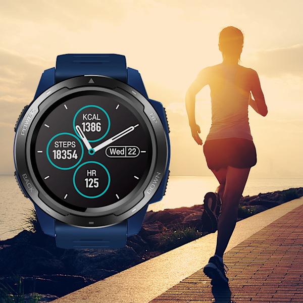 Zeblaze VIBE 5 Smart Armband IP67 Vattentät Sport Smart Klocka för iOS/Android (Blå)