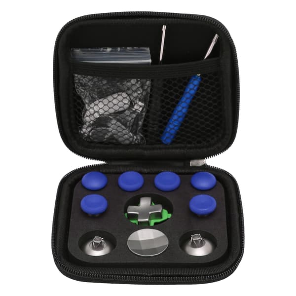 Håndtag Metal Nøgle Padle Sæt Professionel Aluminium Legering Udskiftning Controller Nøgle Padle Kit til PS4 Blå