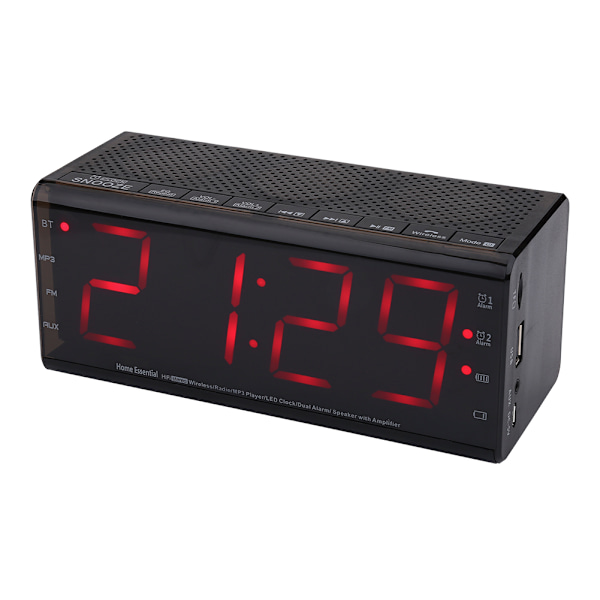 For LEADSTAR Multi function Alarm Clock Bluetooth Speaker FM Radio 87.0-108MHz