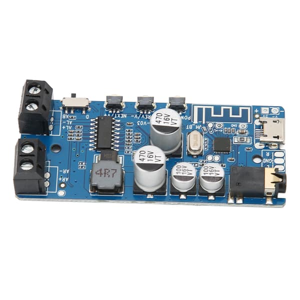 Bluetooth-forsterkerkort 2x5W Dual Power Output DIY Bluetooth 5.0 Stereo-mottakermodul