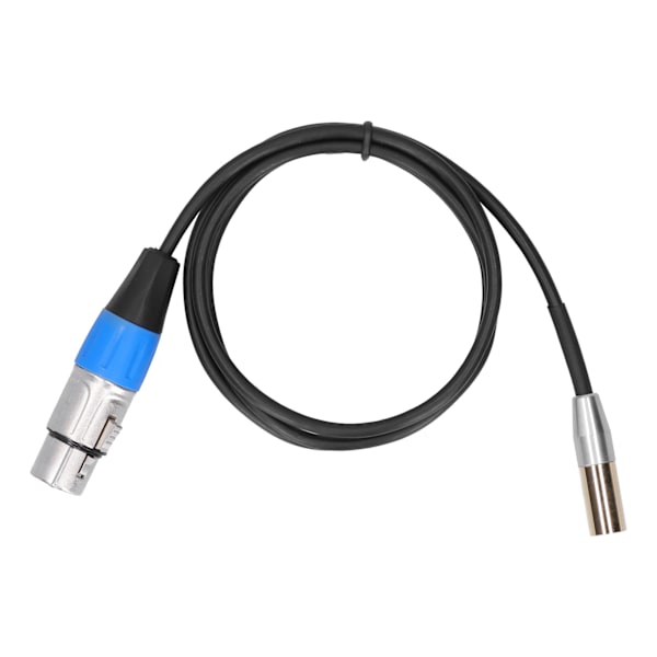 3Pin lydkabel Mini han til XLR hun Zinklegering hus Kobber skal ledninger 1 meter