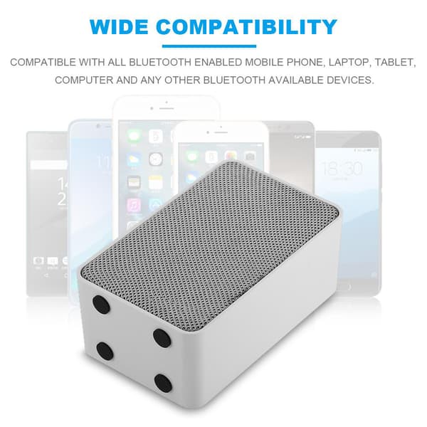 Bærbar Mini Trådløs Bluetooth 4.2 Audio Stereo Højttaler Subwoofer til iPhone Android