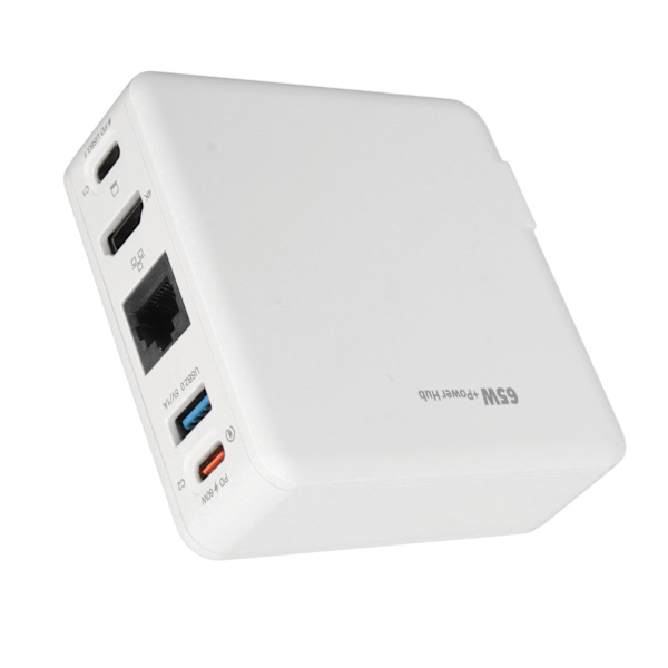 för Switch Dock Laddare Adapter PD65W 5 Port USB C USB A HD Multimedia Interface RJ45 TV Dockningsstation för Switch AU-kontakt
