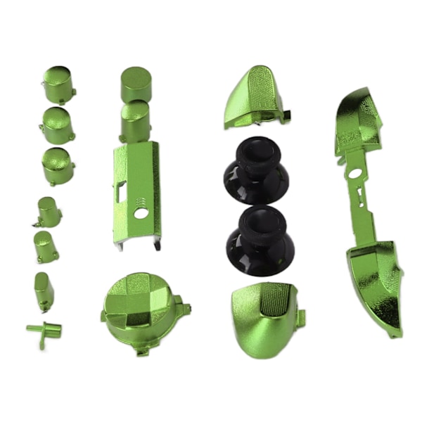 Full Game Controller Button Set Electroplating Replacement Handles Accessories for Xbox Series XGreen