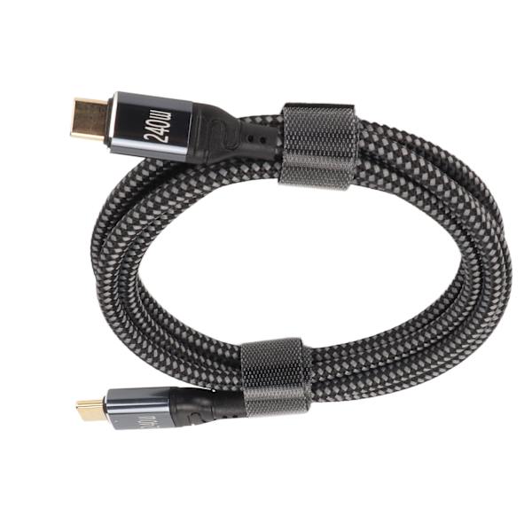 USB C til USB C-kabel PD240W USB2.0 Type C-interface 480 Mbps USB C-han til C-han dobbelt data-kabel 150 cm