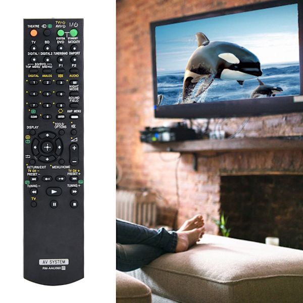 Fjernkontroll erstatning for Sony RM-AAU060 AV-mottaker system TV