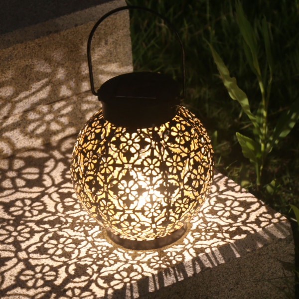 Solar Garden Light 5730 LED IP44 Vandtæt Solar Lanterne Udsøgt dekorativ udendørs hængelampe