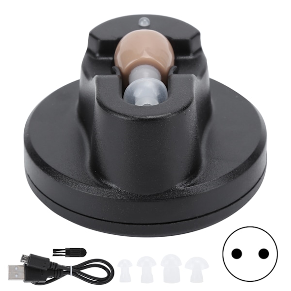 100‑240V G‑12 Digital Hearing Aid Ear Sound Amplifier USB Rechargeable Volume AdjustableEU Plug