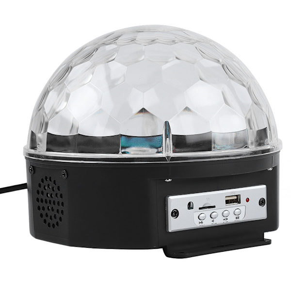 9-värinen KTV-tanssijuhlan disco RGB LED-lavalampu Bluetooth-äänenohjauksella pallovalokaiutin