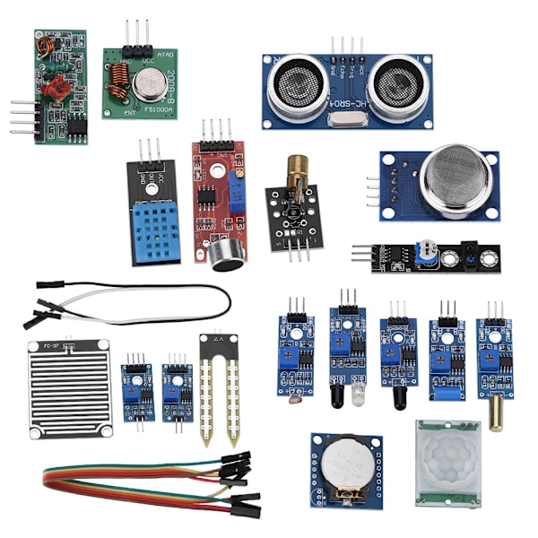 16IN1 aloitusanturimoduulisarjat Raspberry Pi 2B -mallille DIY-komponentit laatikkokotelo