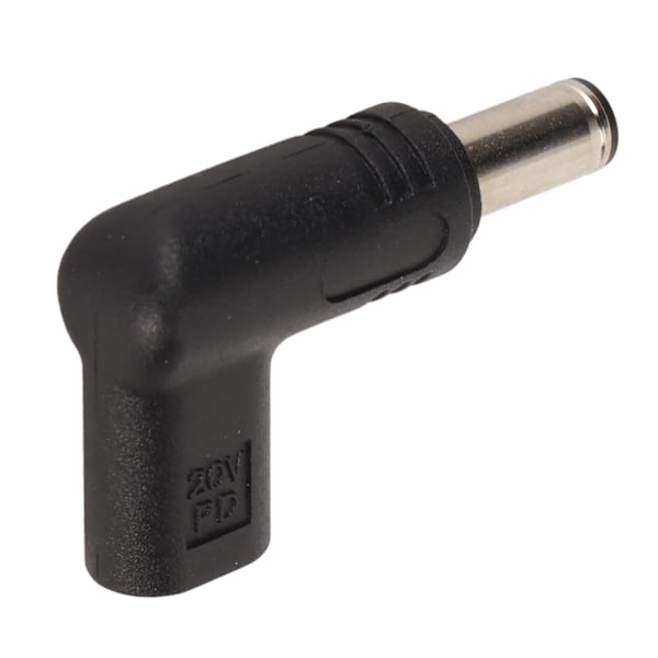 USB Type C-hona till 6,0x3,7 mm adapter 100 W PD snabbladdning 90 graders vinklad USB C till DC-adapter