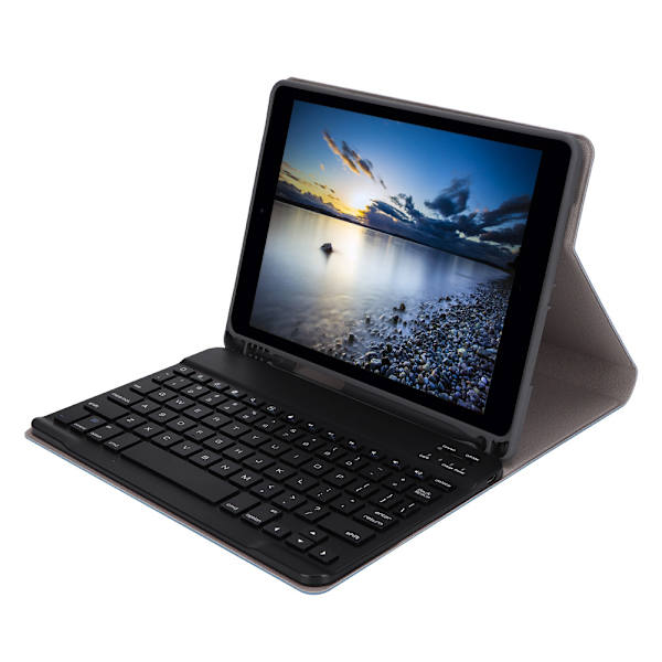 SK-9708 Smart Sleep Tablet Bluetooth Keyboard Split Protector Cover til ipad Blå