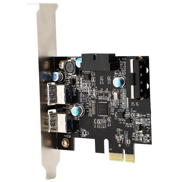 PCI-E 2-port USB 3.0 Riser Card Extender Converter Adapter Card for Windows XP / Vista