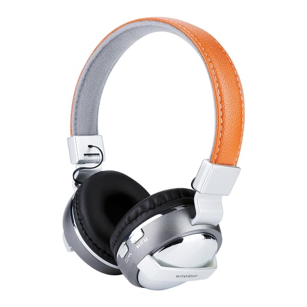 Trådløse Bluetooth 4.1 støjreducerende stereo-lyd over-ear headset hovedtelefoner sølv