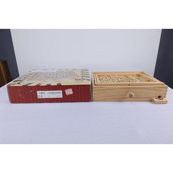 Træ Labyrinth Spil, Marmor Kugle Tilt Maze Brætspil, Bord Balance Spil og Legetøj til Børn og Voksne