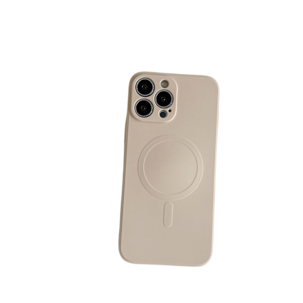 Magnetisk Etui Designet til iPhone 14 Pro Etui Kompatibel med MagSafe 6.1 tommer Flydende Silikone Telefon Etui med Mikrofiber For