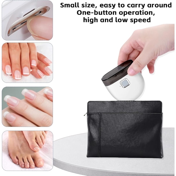 Elektriska tånagelklippare Elektriska nagelklippare 2 i 1 Klippning och slipning Elektriska tånagelklippare, 2 hastigheter med LED-lampa, Automatiska nagelklippare