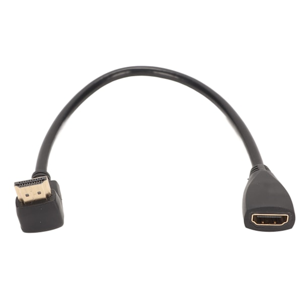 HD Multimedia Interface-förlängningskabel 90 graders vinkel TYP A hane till TYP A hona 1TF 3D 4K HDTV Splitter Switcher