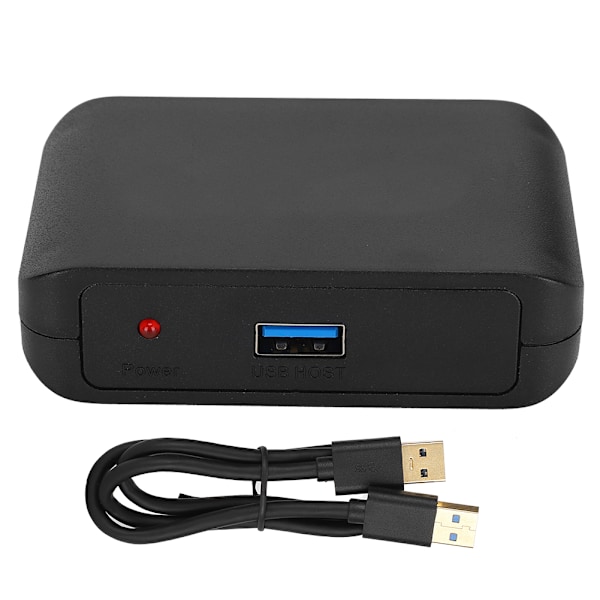 USB 3.0 till HDMI VGA-omvandlare Extender HD Video Audio Display Adapter för Win/MAC OSBlack