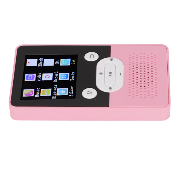T9 MP4-afspiller 1,8 tommer farveskærm Lossless Sound MP3-afspiller med Bluetooth 4.2 Understøtter hukommelseskortudvidelsePink 8GB